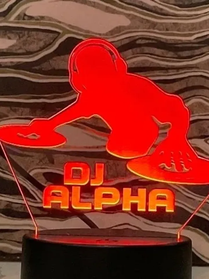DJ Bar Home Deco Customizable Acrylic Sign