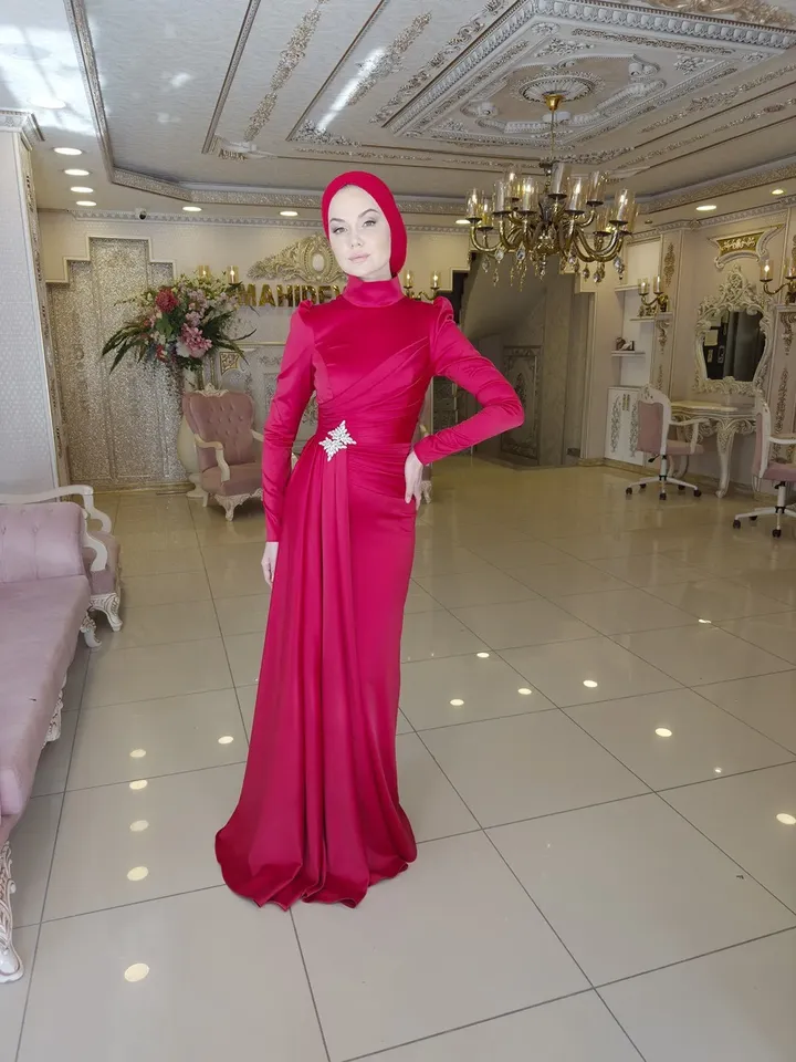 AHUNARE HIJAB - Wedding Dress, Muslim Evening Gown, Nikah, Islamic Wedding, Engagement, Bridesmaid