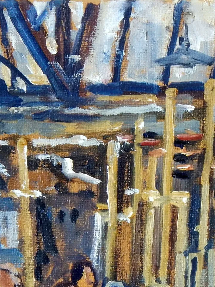 Original Studio Interior Painting -Morning Light/Art Students League of New York- 8x10 Oil on Canvas, Signed Original American Realism