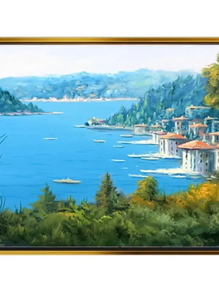 Seascape Print on Canvas , Floating Frame Option, Modern Wall Art, Extra Large Canvas Wall Art