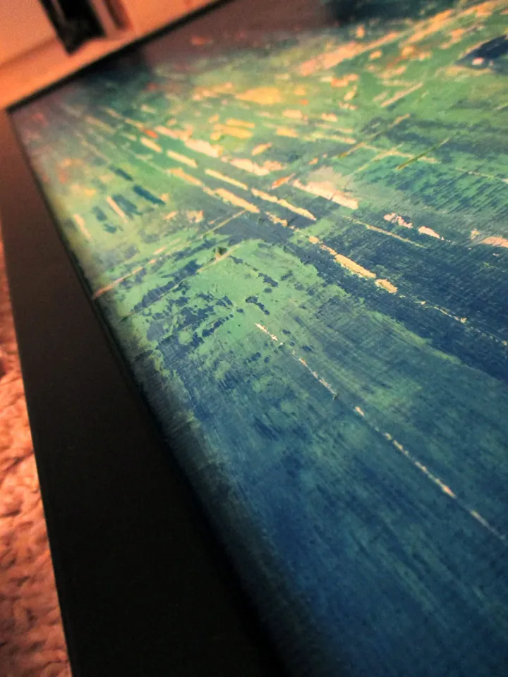 Cyberpunk Painting "MALACHITE CITY" Original Oil Painiting on Canvas Modern City Painting Art by "Walperion Paintings"
