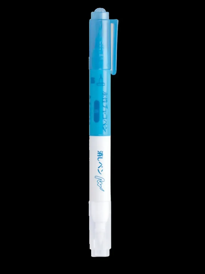 Clover Water Erasable Marker with Eraser for Pattern Transfer , Clover Fabric Pens: Water Erasable Marker available in Blue