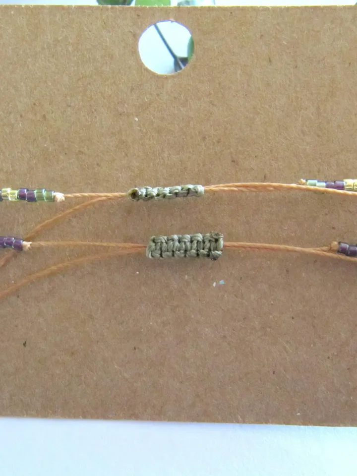 2x Filigree bracelets Miyuki, Bracelet, Miyuki Delica, Glas beads minimalistic bracelet