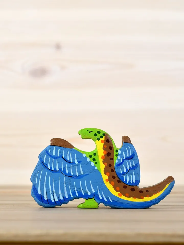 Wooden Archaeopteryx toy Dinosaur figurine Prehistoric animals Fly dinosaur