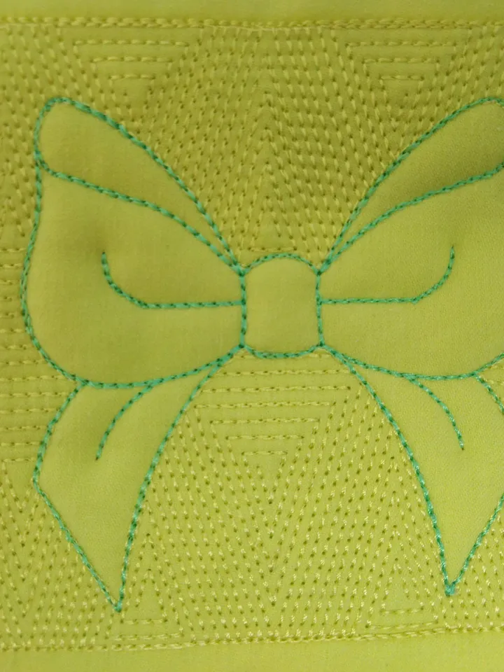 Quilt block embroidery designs Bow embroidery file