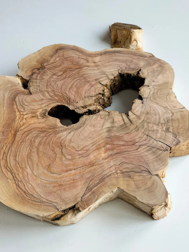 Olive Wood Slab, 15"x11"x1.6" Epoxy Resin Wood, Live Edge Wood Slab, Tree Slices, Burl Wood Slab, READY TO SHIP