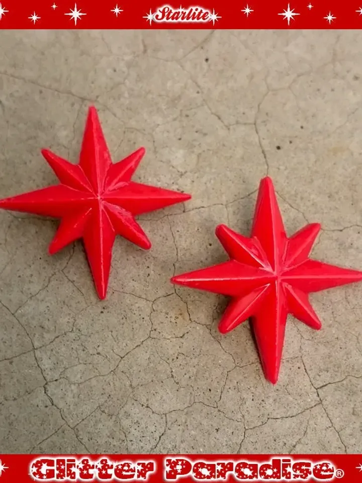 Starlite - Earrings - Star Earrings - Starburst Earrings - Retro Star - 50s Motel Star - North Star - Mid-Century Modern - Glitter Paradise®