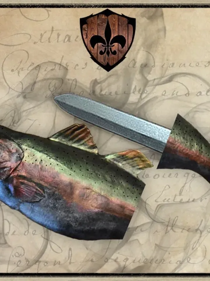 Terrence the Trout foam LARP food for live action role playing or cosplay. *TAX INCLUDED*