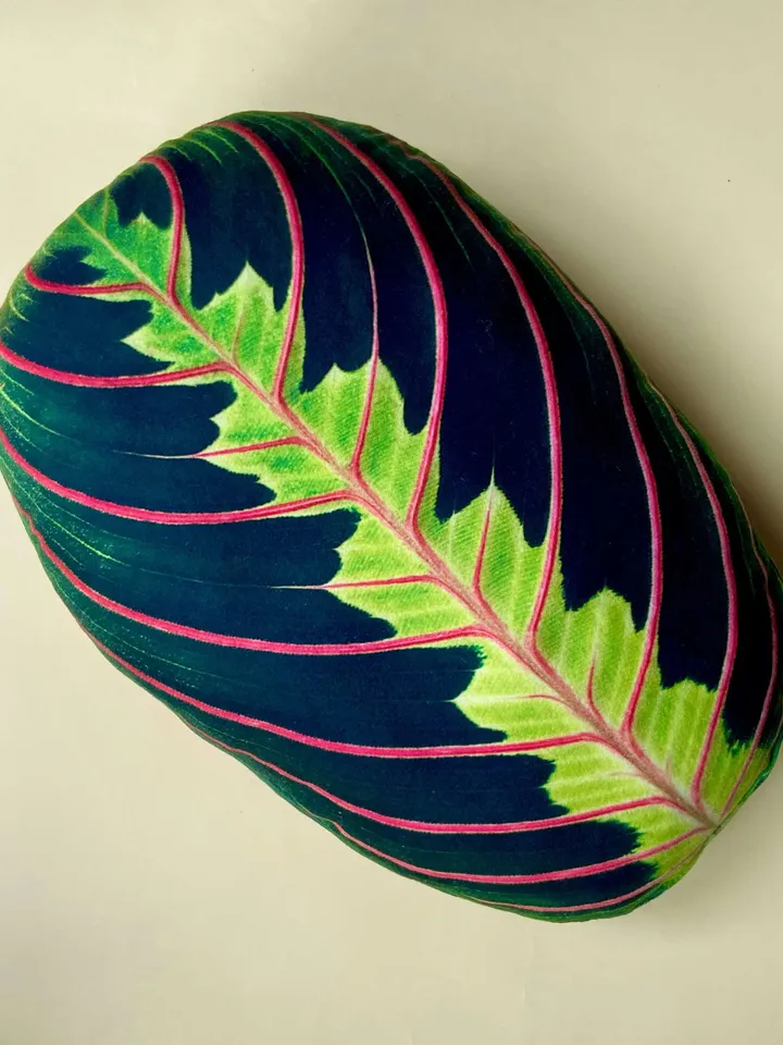 Maranta pillow / Maranta leaf / plant gift / prayer plant / plant pillow/ leaf pillow / plant lover gift / plant print
