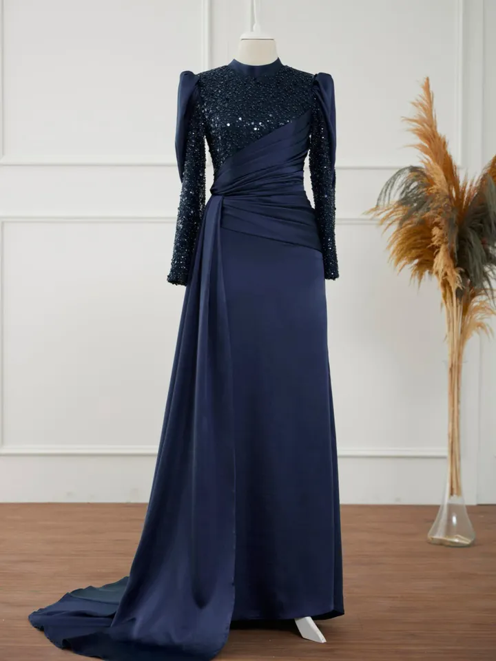AHUNARE HIJAB - Wedding Dress, Muslim Evening Gown, Nikah, Islamic Wedding, Engagement, Bridesmaid,