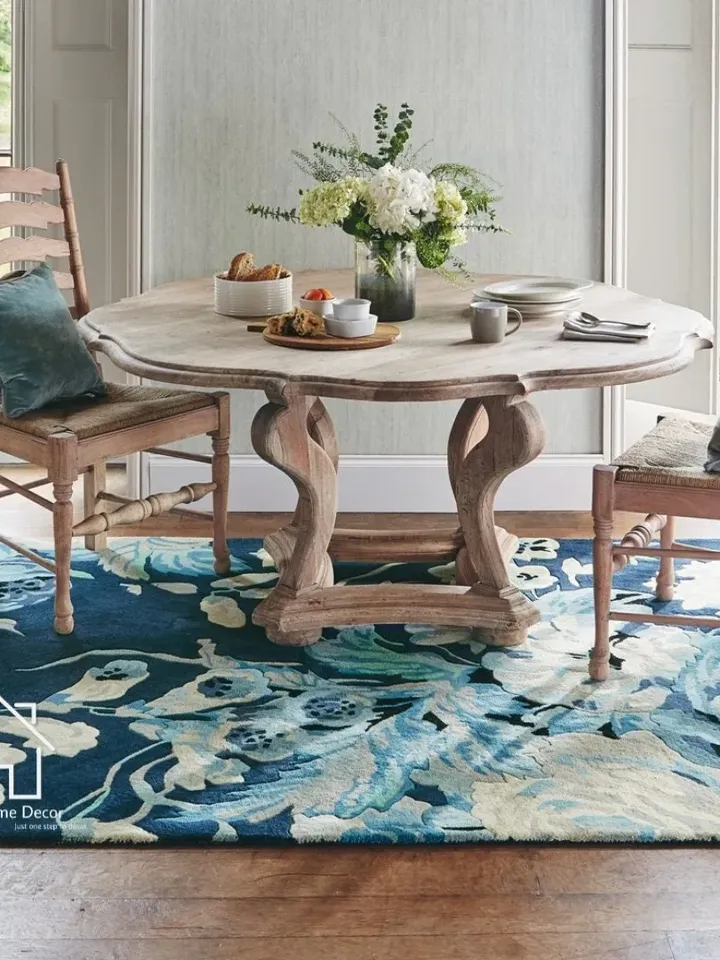 New Authentic Luxury Designed Multi Color Mixer Blue Peach Colored Floral rug High Quality long Durable rug /Flower Rug