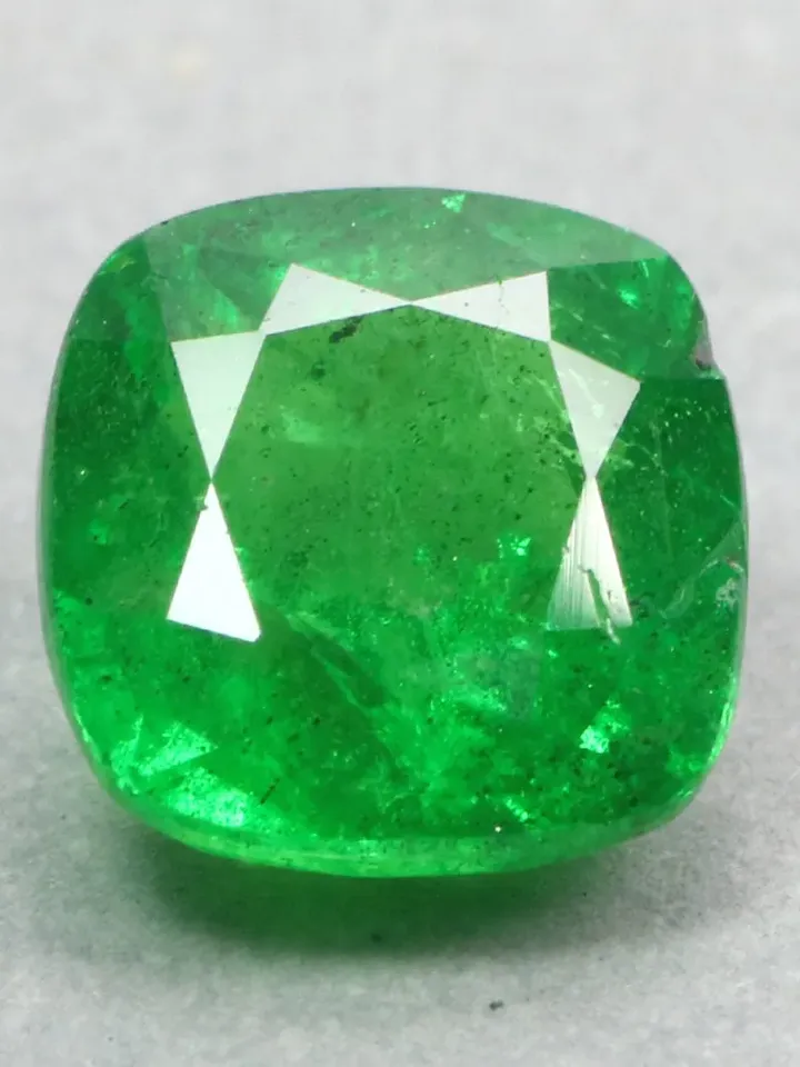 1.82 CT Astonishing Sparking Green Cushion Cut Unheated 100% Natural Tsavorite Garnet From Tanzania