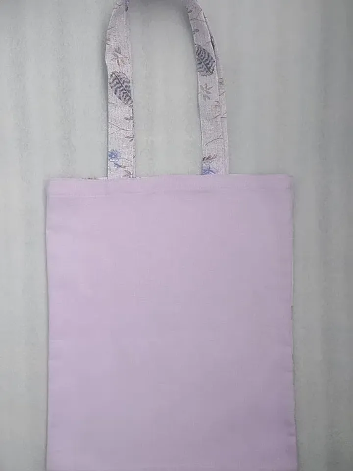 Strong reusable tote bag, eco friendly, cotton canvas soft bag with an owl