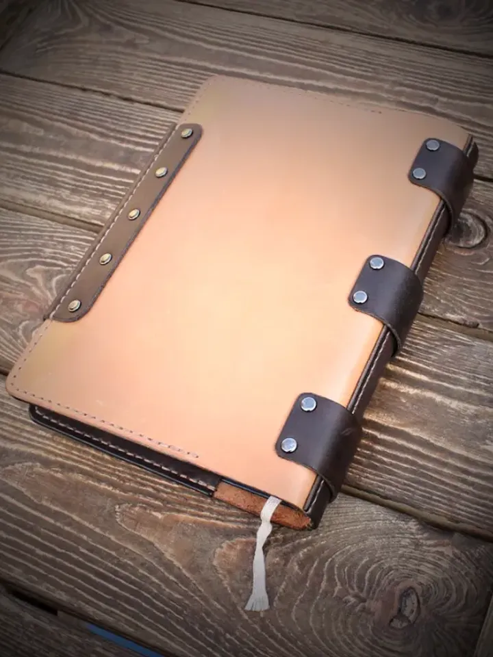 Leather template / leather pattern - book cover. B4