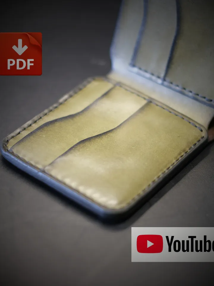 Leather pattern wallet - "Boba Fett" BF19