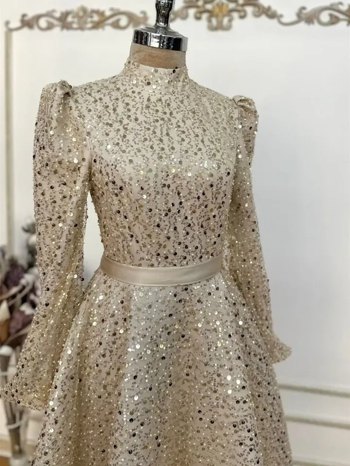 AHUNARE HIJAB - Wedding Dress, Muslim Evening Gown, Nikah, Islamic Wedding, Engagement, Bridesmaid