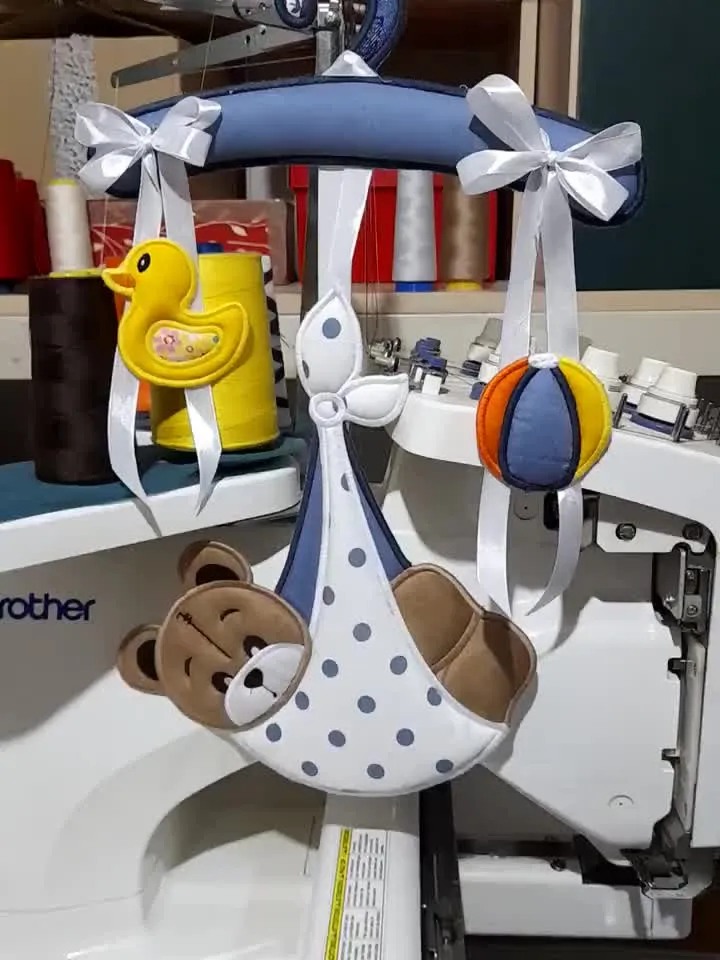 ITH Orso appeso - Ricamo a macchina con tutorial