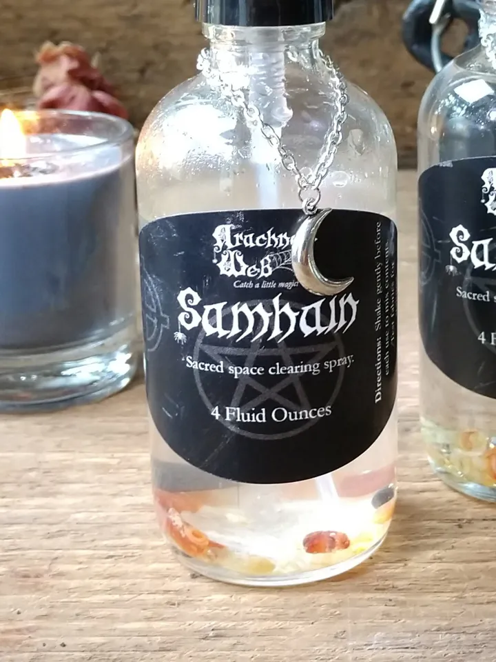 Samhain Clearing Spray, Samhain Blessing Mist, Essential Oil Spray, Halloween Spray, Witch's Ritual Spray