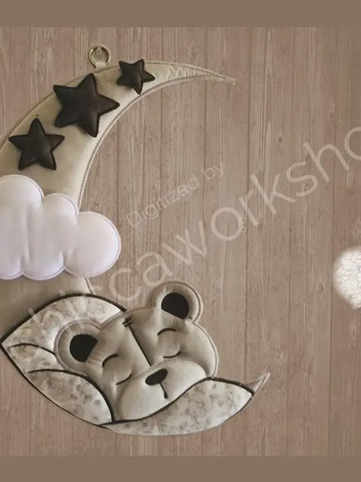 ITH Ghirlanda Luna - Ricamo a macchina con tutorial