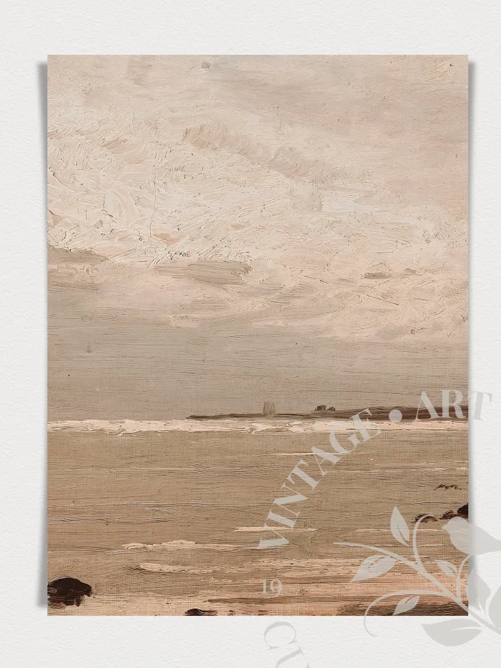 Large Triptych Wall Art, Coastal Antique Oil Painting Vintage PRINTABLE Decor, Digita Downloadable | 311 S3