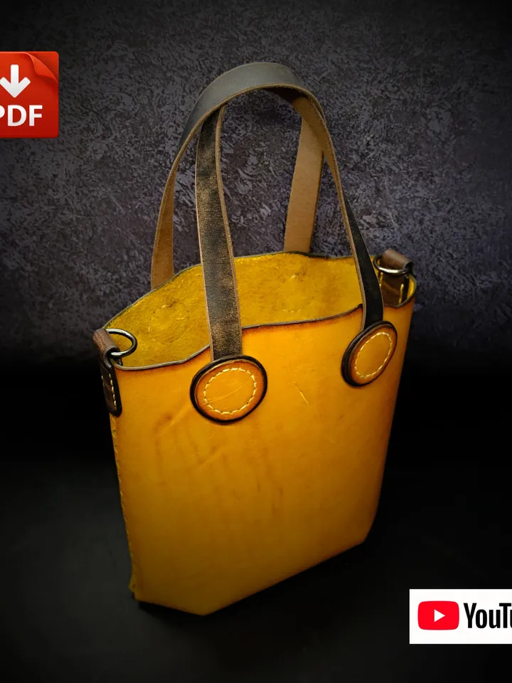 Leather pattern - Tote bag / Baby tote bag  - by Woolenpaw NS8