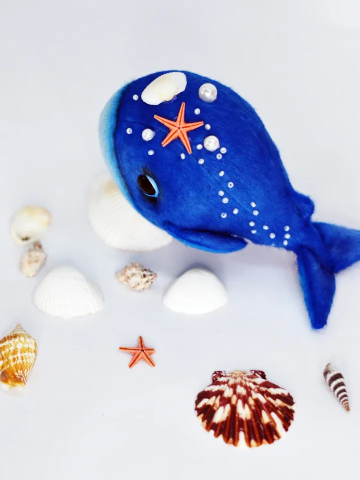 Sewing pattern Whale plush PDF