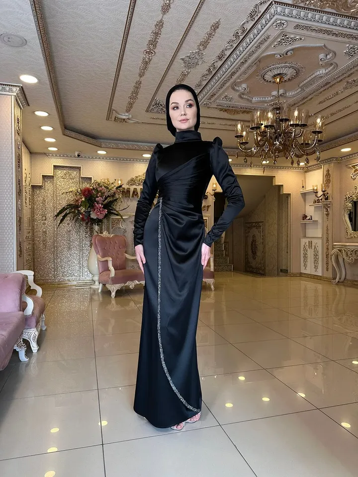 AHUNARE HIJAB - Wedding Dress, Muslim Evening Gown, Nikah, Islamic Wedding, Engagement, Bridesmaid