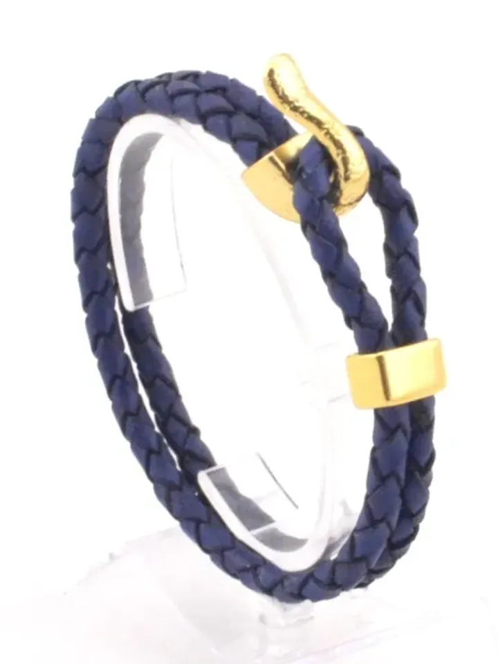 Unisex Bracelet Gold Clasp, Gold Bracelet, Braided Leather Bracelet, Womens Mens Braided Bracelet, Men Jewelry, Gold Jewelry