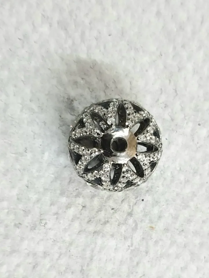 CZ Beads, Pave Spacer Beads, Round Ball Beads, 13MM Beads Size, Micro Pave Beads, 925 Sterling Silver Bead, Victorian Beads, Shamballa Beads
