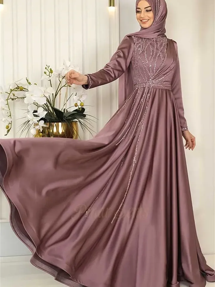 AHUNARE HIJAB - Wedding Dress, Muslim Evening Gown, Nikah, Islamic Wedding, Engagement, Bridesmaid