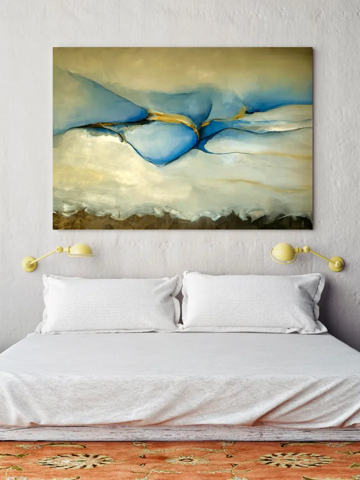 Scandinavian style, Nature inspired wall decor, Large wall art, Abstract landscape painting, Oil painting on canvas, Abstract painting