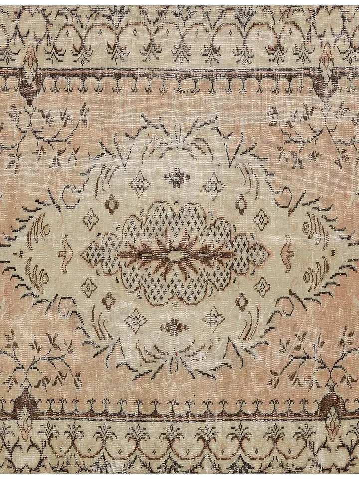 Bring the Beauty of Turkish Artistry into Your Home with this Natural Hand-Woven Turkish Rug