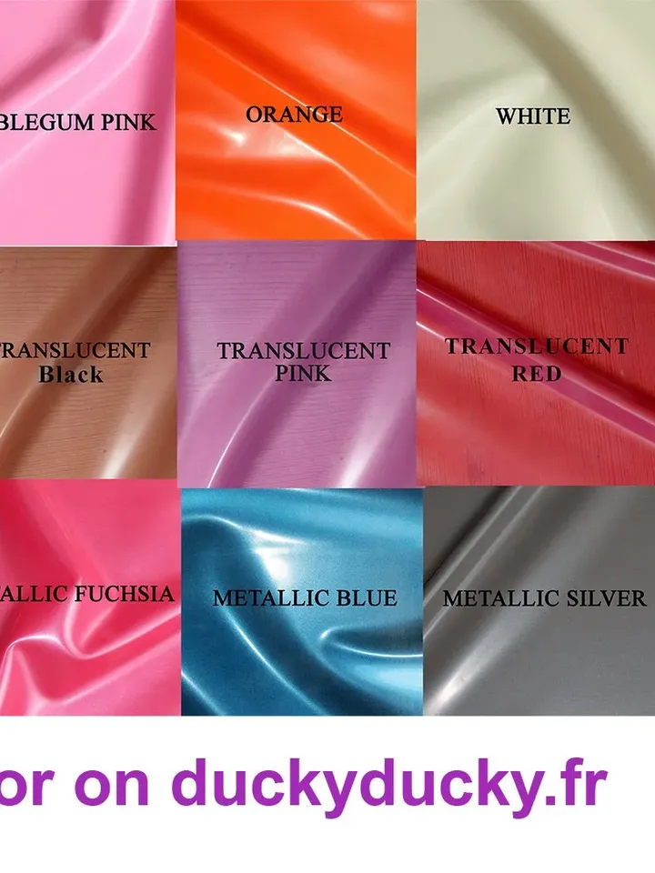 DuckyDucky Submissive Hood 100% latex - neck ring back zip
