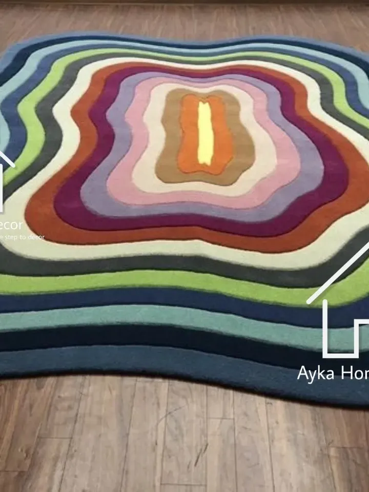 Anthena Hand Tufted 100% Pure Woolen Area Rug For Hall Kitchen Living Room Bed Room Bath Room Dining Room Kids Room Carpet /