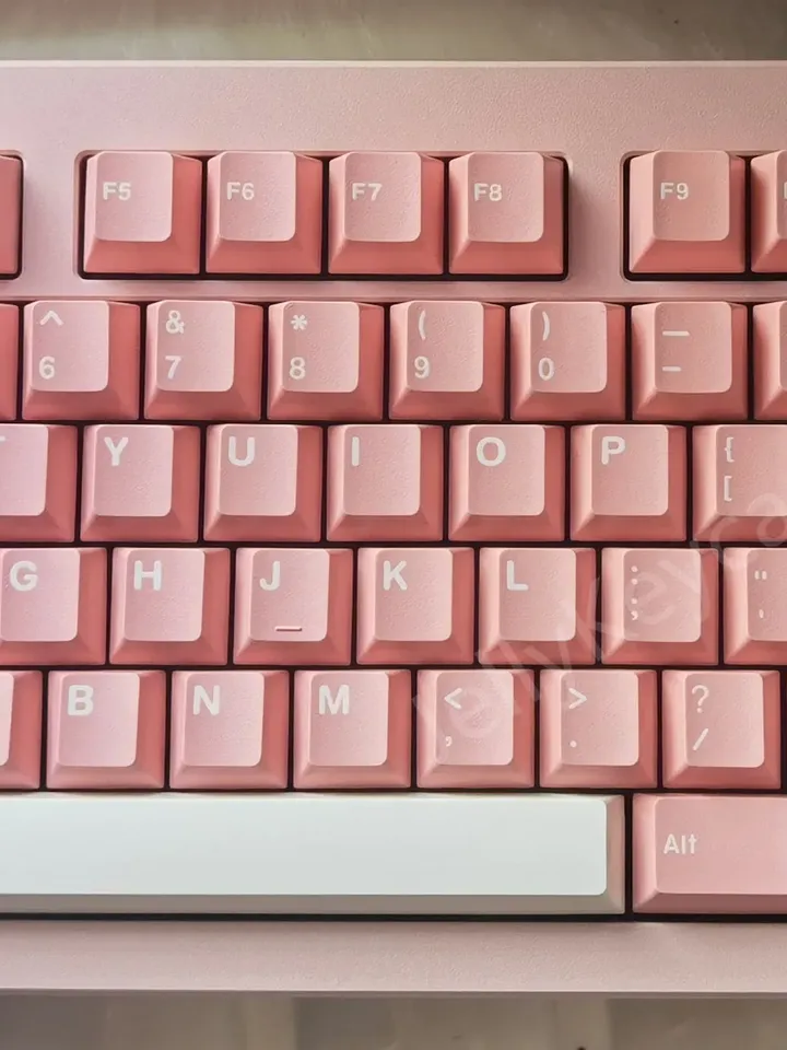 Peach Blossom Keycaps Cherry keycaps pink keycaps ABS keycap 173 key keycap set