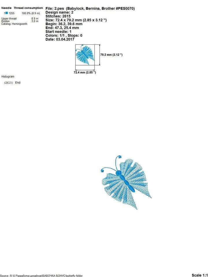 Butterfly embroidery file Machine Embroidery designs for baby girl