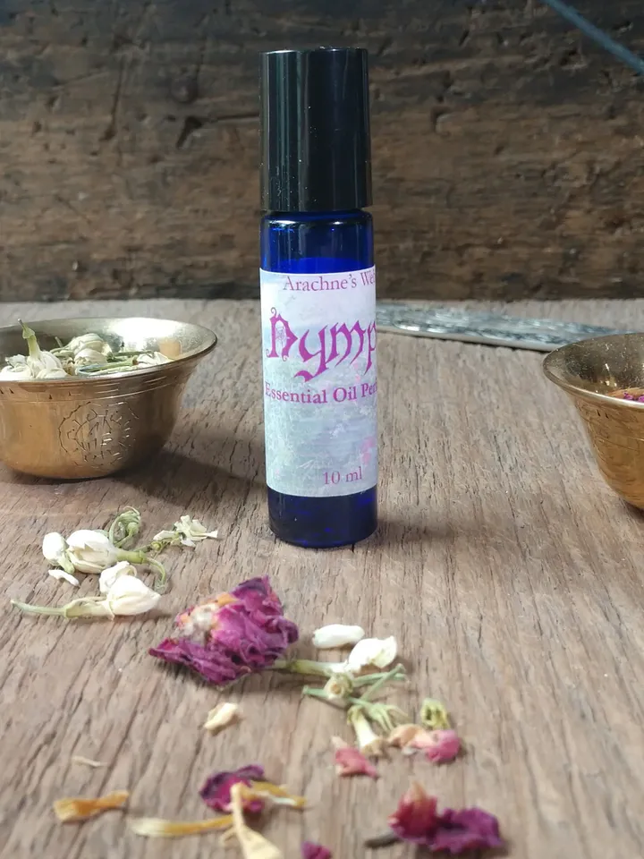 Nymph Perfume, Essential Oil, Blended Essential Oil Perfume, Floral Scent, Witchy Perfume