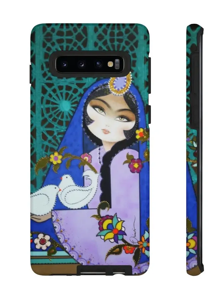 Persian Khatoon Phone Tough Cases | Persian Art iPhone Samsung Case Cover
