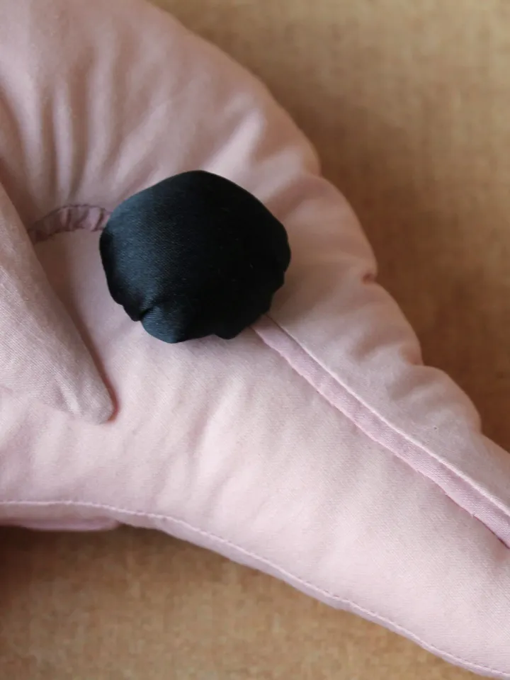 SHRIMP travel pillow in an airplane or car - interior toy, home decor