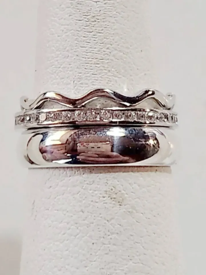 Toe Ring · Toe Rings · Toe Ring Set · Sterling Silver Toe Rings · Stacked Toe Ring · Clear Crystal Eternity Band · Plain Wedding Band Size 4