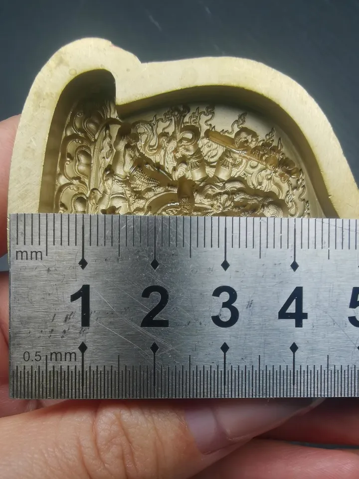 Mahakala Tsa Tsa Mold,Old Version 4.5cm Height,Gandhanra Unique Tibetan Buddha Tsha Tsha Mould For Making Clay Statue