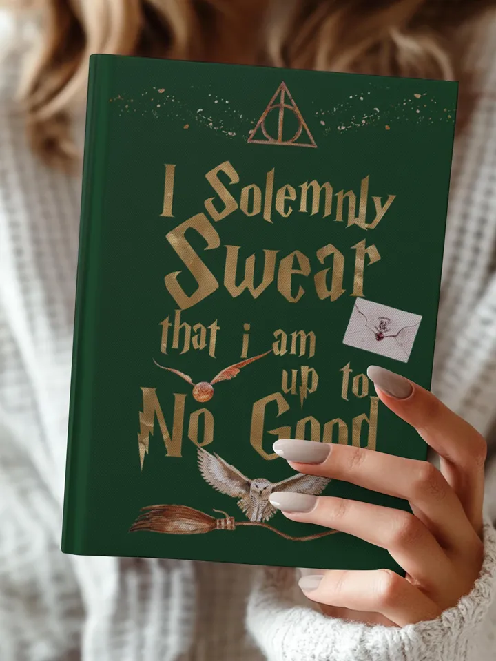 Wizarding World Hardcover Journal, Magic Notebook, Spell Book, Fantasy Diary, Gift, Magic gift Matte Journal