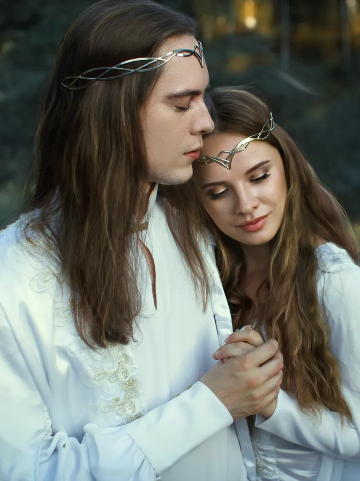 Wedding diadem Bridal Elven Tiara Elven bridal hair vine Wedding Headpiece bridal headband fantasy fairy Tiara Ellerian