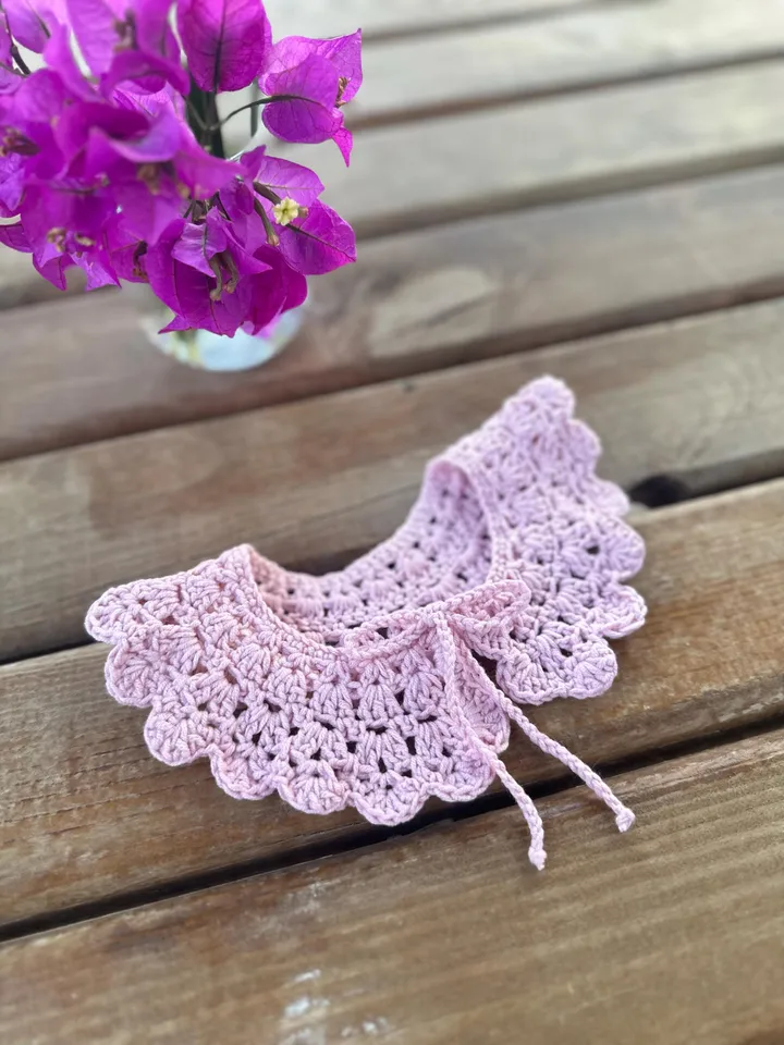 Easy Crochet Child Collar Pattern & Tutorial - PDF Download ENG
