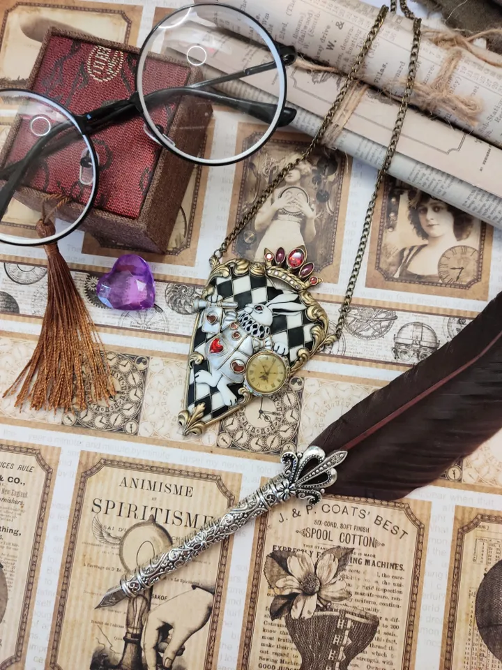 Made to order. Necklace "White Rabbit", fairy necklace, jewelry with rabbit, white rabbit