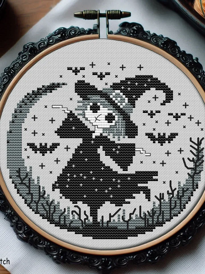 Stories of the Mornwood and Pina the dreamy witch cross stitch pattern ...