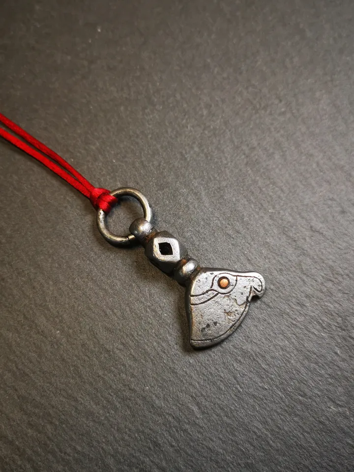 Gandhanra Handmade Tibetan Kartika Amulet Pendant,Kartrika (knife of the dakinis), Trantic Buddhism Ritual Implement, 1.34&quot;