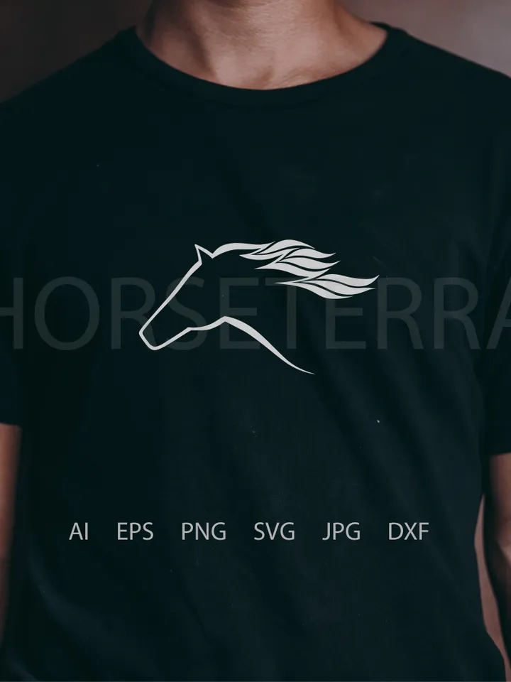 Horse head. Logo horse. File for printed.