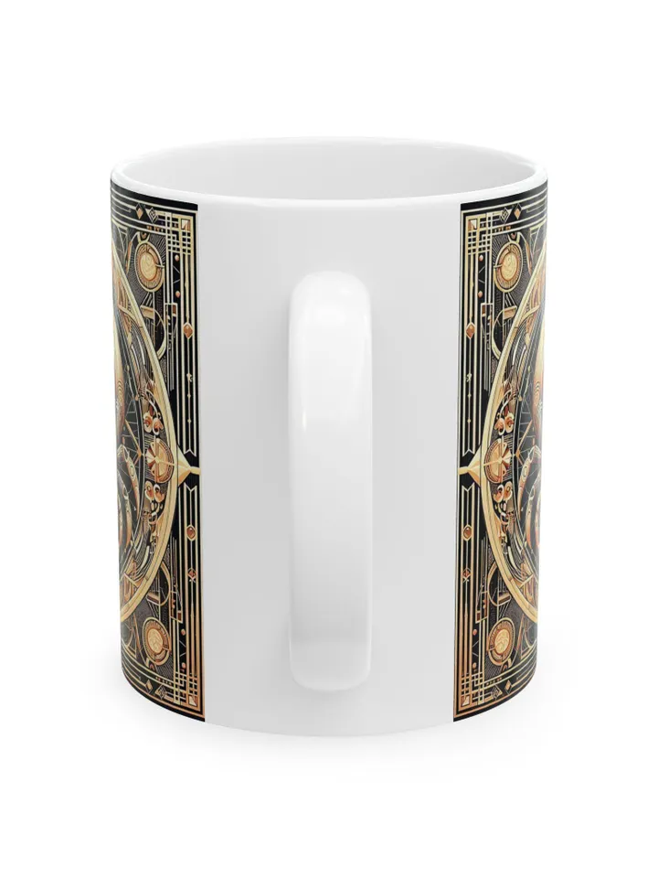 Cancer Zodiac Ceramic Mug, Unique Tea Cup, Gift for Art Lovers, Elegant Home Decor, Holiday Mug, Coffee Cup, Cancer Gift, Astrology Mug,
