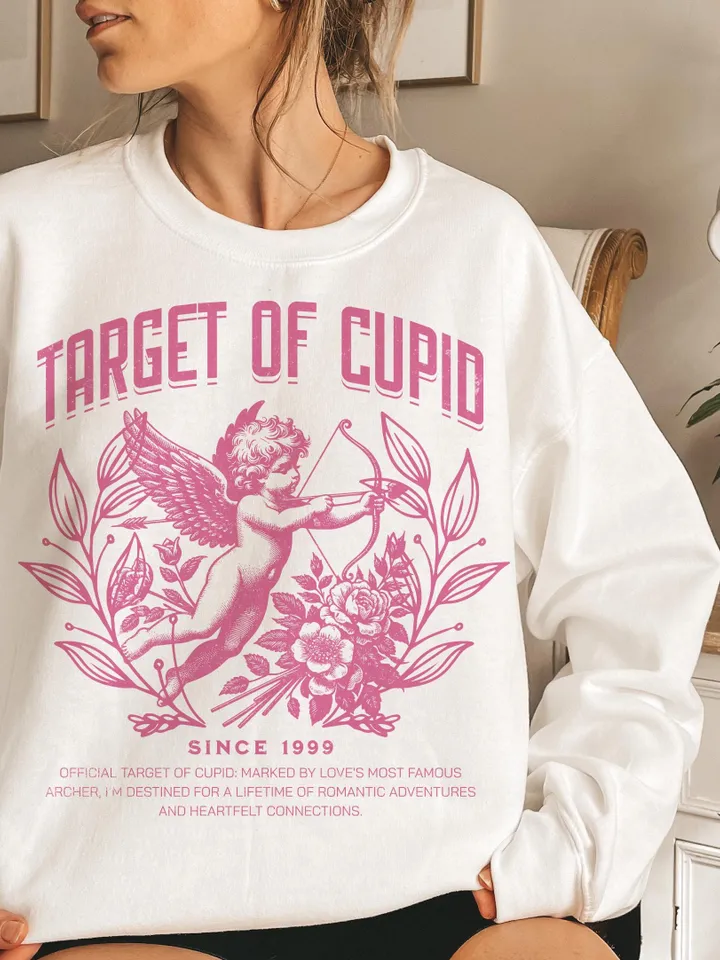 Cupid's Target, Coquette Valentine, Social Club Png, Retro valentines png,valentines day png,Trendy png, Valentine Coquette Png,Valentine